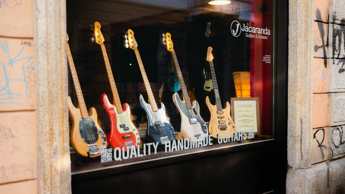 Boutique store window display