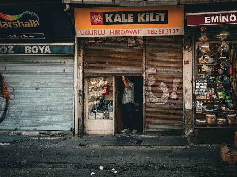Storefront on a city street