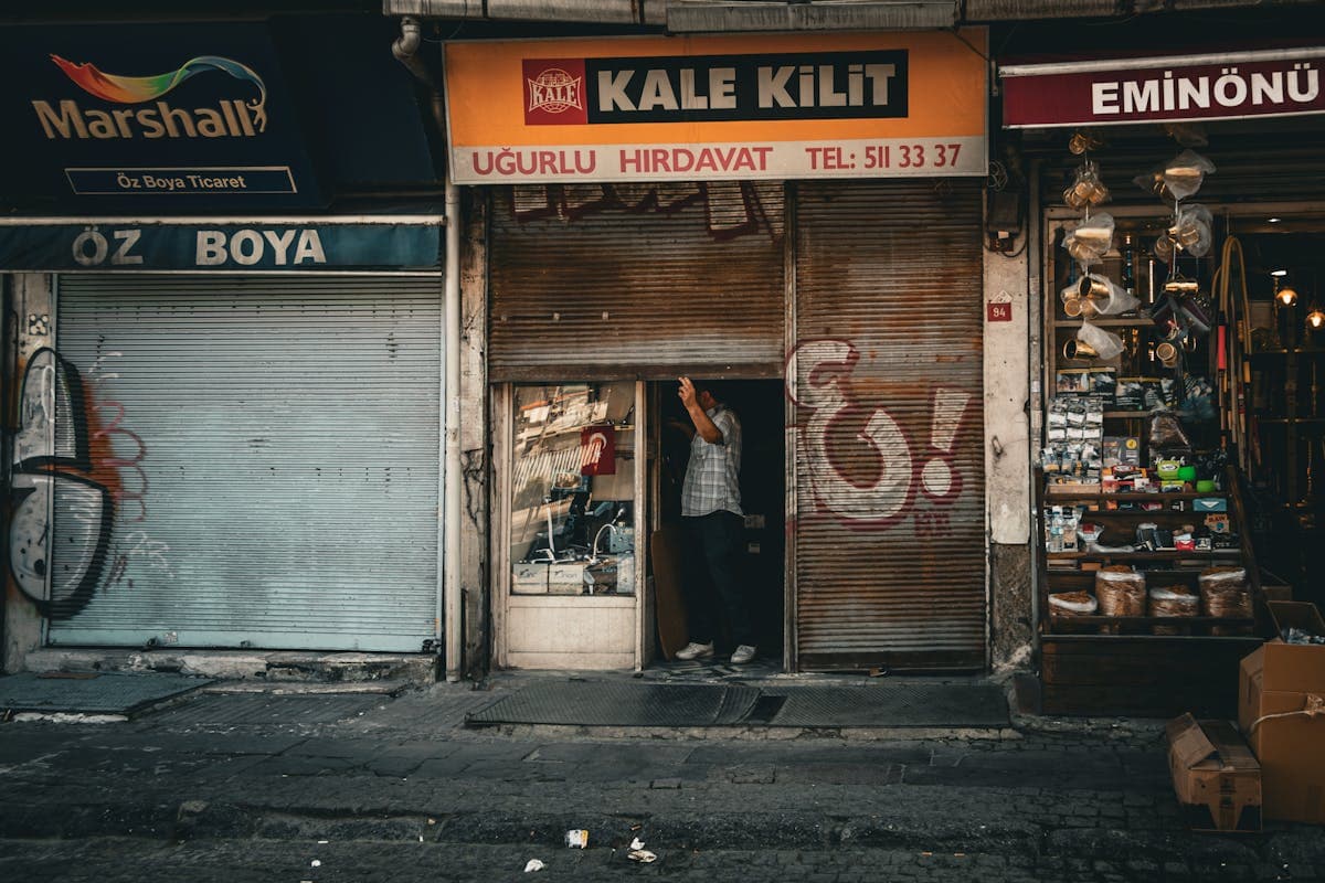 Storefront on a city street